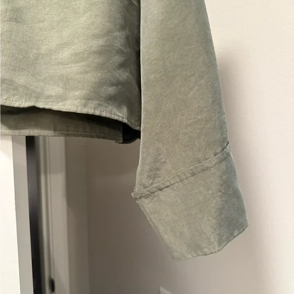 Zara Flowy Crop Top in Green - Picture 8 of 8